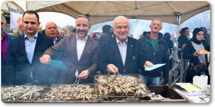 Sakin Şehir Perşembe Hamsi Festivali ile Coştu